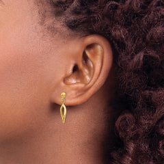 10k Post Dangle Earrings