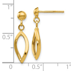 10k Post Dangle Earrings