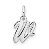10kw Small Script Initial W Charm