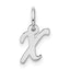 10kw Small Script Initial X Charm