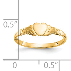 10k Heart Ring