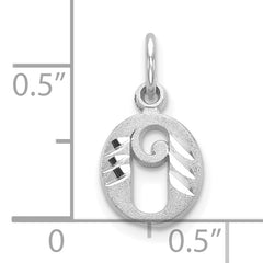 10KW Diamond-cut Initial O Charm