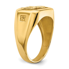 Refined 10K Yellow Gold Gents Ring Mounting – Elegant Expression
