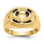 10 Karat Men's Diamond and Black Onyx Claddagh Ring | Sophia Jewelers