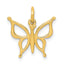 10k Butterfly Charm