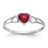 10k White Gold Birthstone Ring Mounting (No Stone Included)