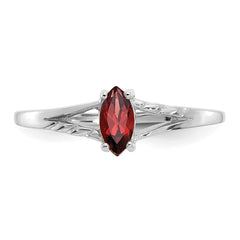 10k White Gold Birthstone Ring Mounting (No Stone Included)