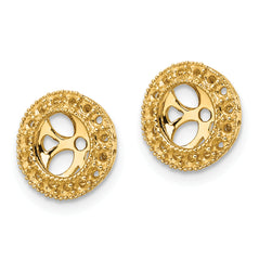 10k Diamond Earring Jacket Mountings