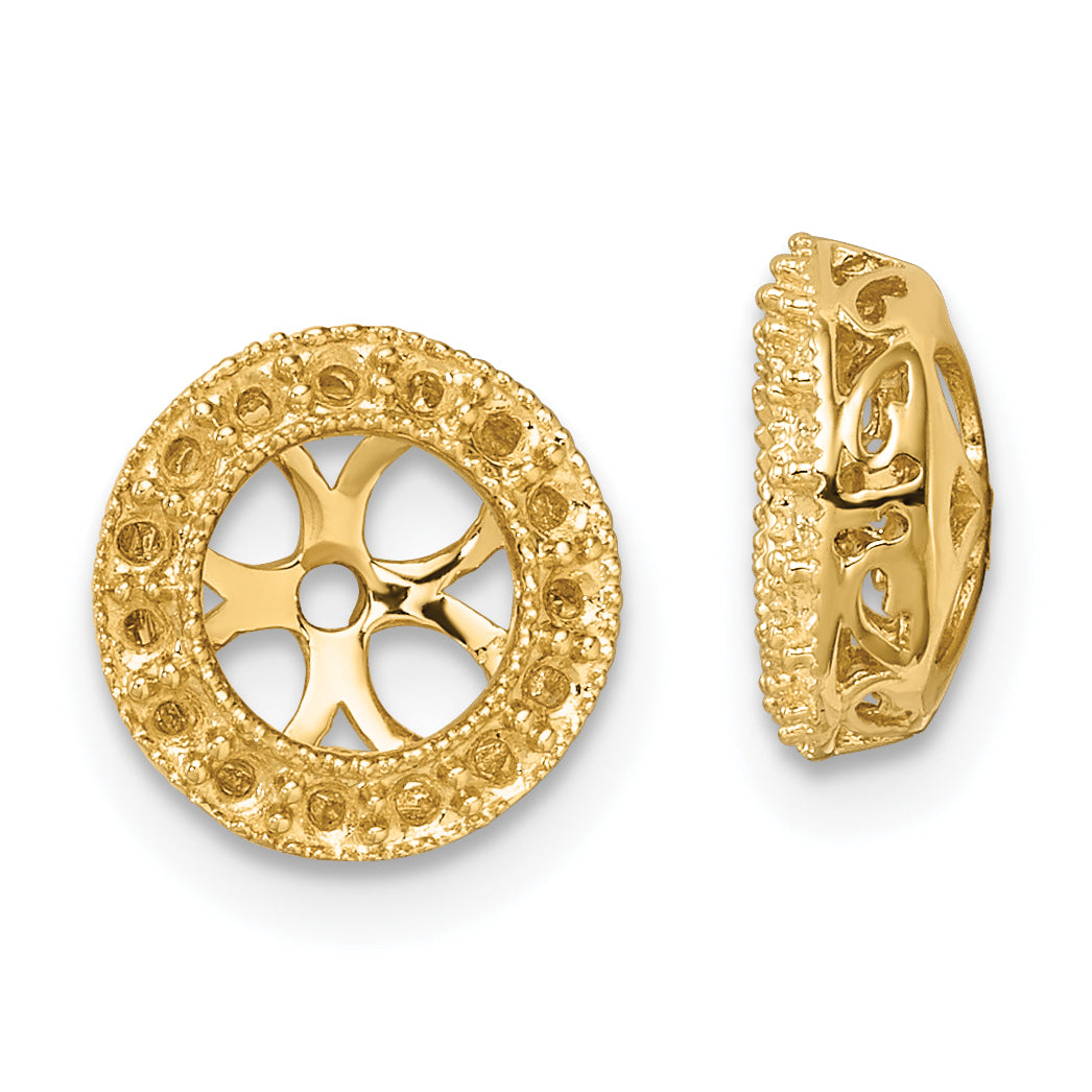 10k Diamond Earring Jacket Mountings