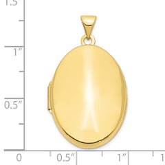10k Polished Domed Oval Locket