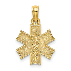 10K Medical Jewelry Symbol Pendant