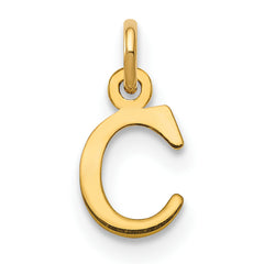 10KY Cutout Letter C Initial Charm