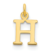 10ky Cutout Letter H Initial Charm