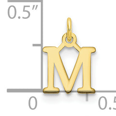 10ky Cutout Letter M Initial Charm