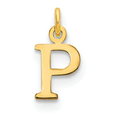 10ky Cutout Letter P Initial Charm