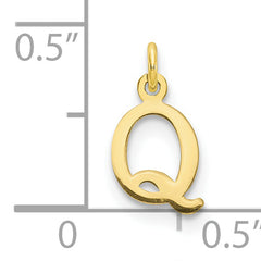 10ky Cutout Letter Q Initial Charm