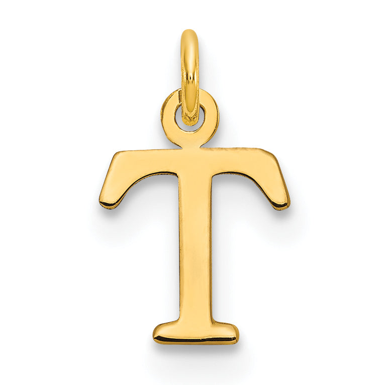 10ky Cutout Letter T Initial Charm