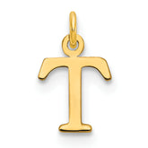 10ky Cutout Letter T Initial Charm