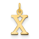 10ky Cutout Letter X Initial Charm