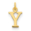 10ky Cutout Letter Y Initial Charm
