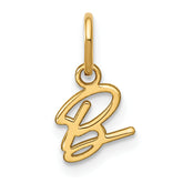 10KY Upper case Letter B Initial Charm