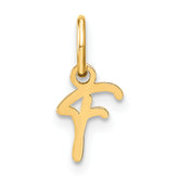 10KY Upper case Letter F Initial Charm