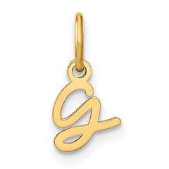10KY Upper case Letter G Initial Charm