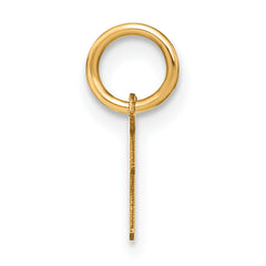 10KY Upper case Letter I Initial Charm