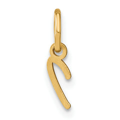 10KY Upper case Letter I Initial Charm