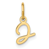 10KY Upper case Letter J Initial Charm
