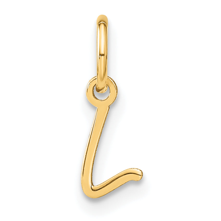 10KY Upper case Letter L Initial Charm