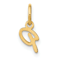 10KY Upper case Letter P Initial Charm