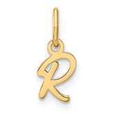 10KY Upper case Letter R Initial Charm