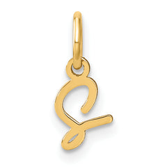 10KY Upper case Letter S Initial Charm
