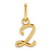 10KY Upper case Letter Z Initial Charm