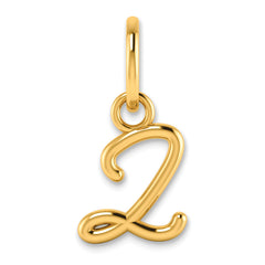 10KY Upper case Letter Z Initial Charm