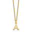 10KY Cutout Letter A Initial Necklace