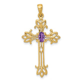 10 Karat Polished Cross Mounting | Sophia Jewelers