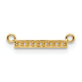 10k Yellow Gold Tiny Bar Mounting only