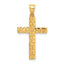 10K Nugget Cross Pendant