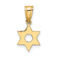 10k Star of David Pendant