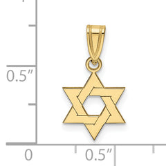 10k Star of David Pendant