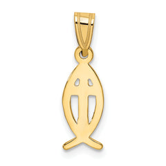 10k Ichthus Fish Charm