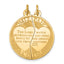 Mizpah Coin Break-Apart Charm in 10K Yellow Gold, 29mm - Sophia Jewelers