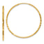 10k 1.25mm Diamond-cut Endless Hoop Earring