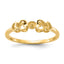 10K Polished Pearl Ring Mounting (No Stone Included)