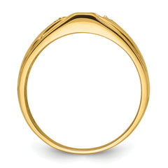 10K Mens Diamond and Onyx Ring Mounting (No Stone Included)