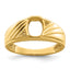 10K Mens Diamond and Onyx Ring Mounting (No Stone Included)