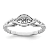 10K White Gold Diamond Ring Mounting (No Stones Included)