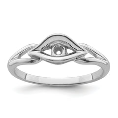 10K White Gold Diamond Ring Mounting (No Stones Included)